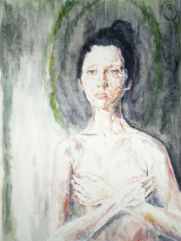 oil on paper - olio su carta di Piro
